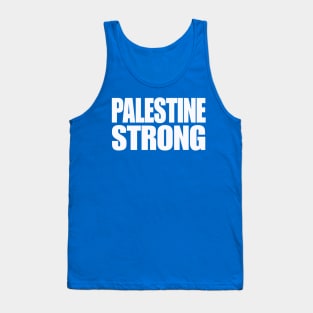 Palestine Strong - White - Back Tank Top